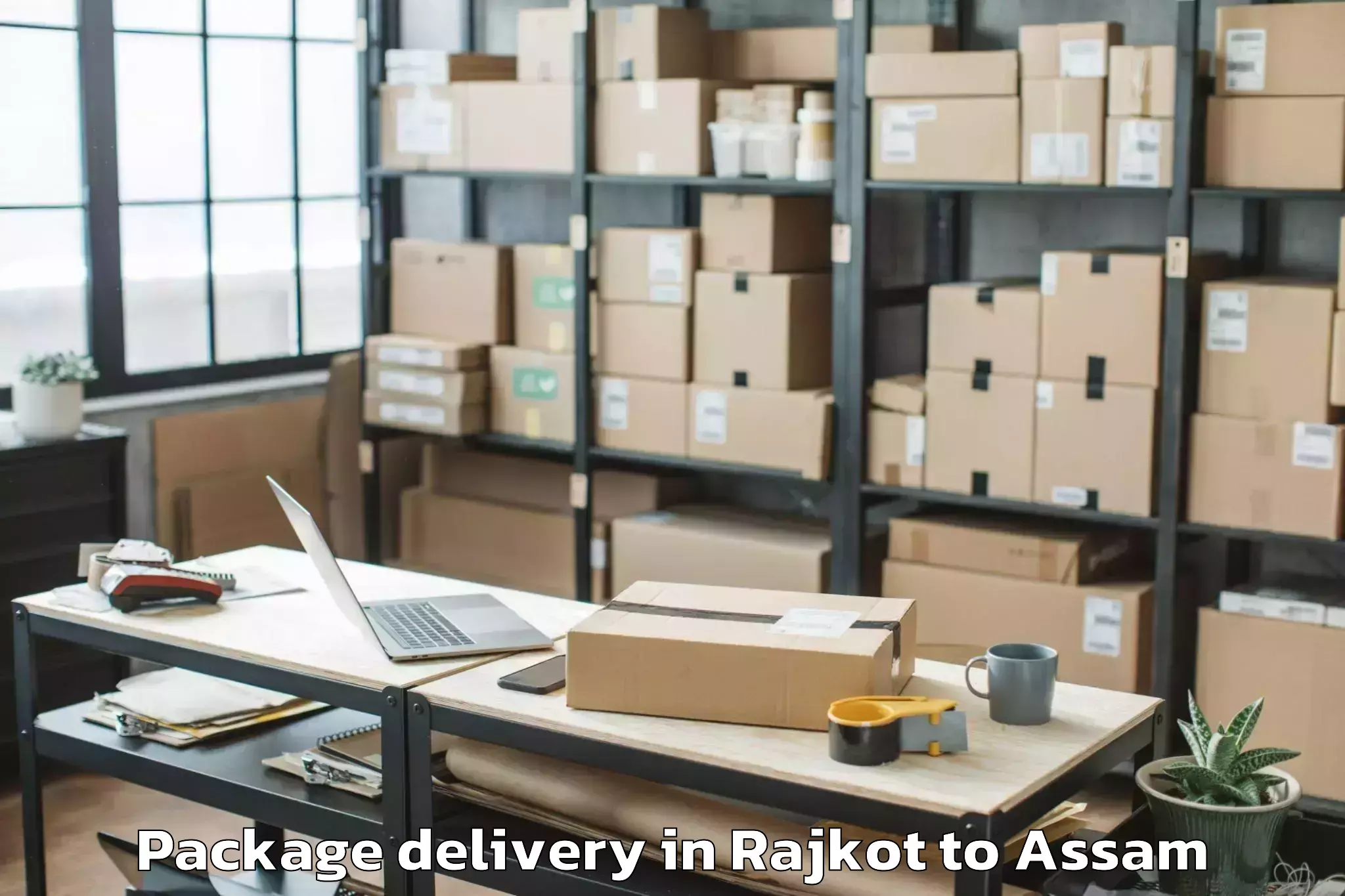 Reliable Rajkot to Sipajhar Package Delivery